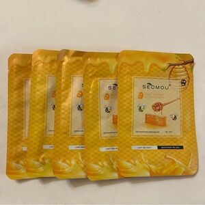 5 Packages of Honey Fullerene Hydrating Masks